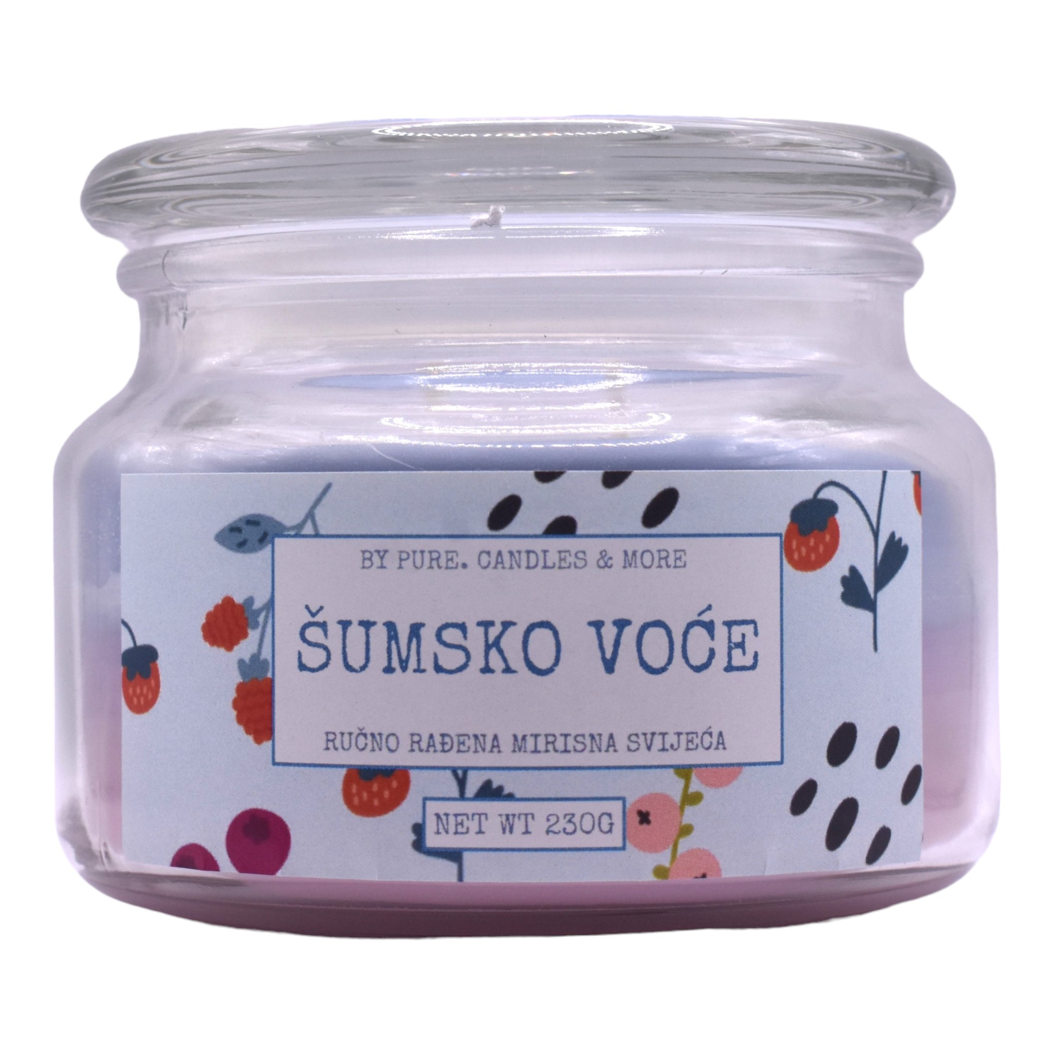 Mirisna svijeća u čaši šumsko voće - Image 2