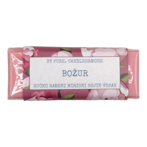 Mirisni sojin vosak u pločici božur