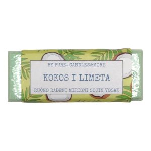 Mirisni sojin vosak u pločici kokos i limeta