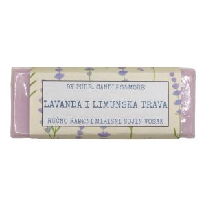 Mirisni sojin vosak u pločici lavanda i limunska trava - rasprodaja