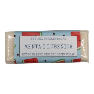 Mirisni sojin vosak u pločici menta i lubenica
