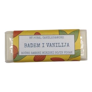 Mirisni sojin vosak u pločici badem i vanilija