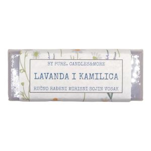Mirisni sojin vosak u pločici lavanda i kamilica - rasprodaja
