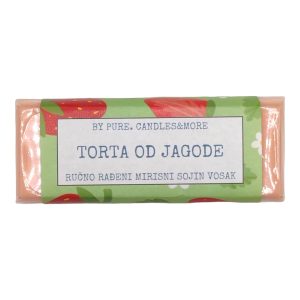 Mirisni sojin vosak u pločici torta od jagode - rasprodaja