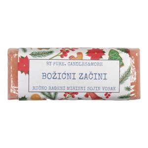Mirisni sojin vosak u pločici božićni začini