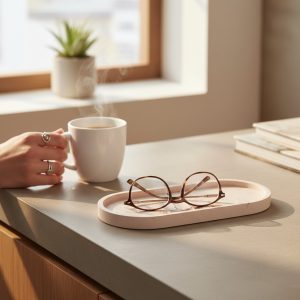 Rose Quartz ukrasni pladanj